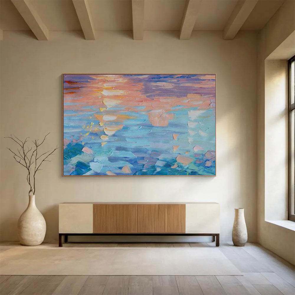 sunset water sky abstract design 4
